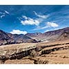 View of Himalayas near  Kardung La pass. Ladakh, India