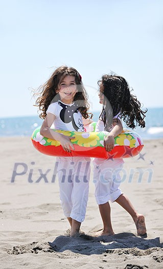 happy young people group have fun run and jump on beach beautiful sand beach happy young people group have fun run and jump on beach beautiful sand beach