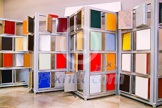 wood material samples in home decoration store wood material samples in home decoration store