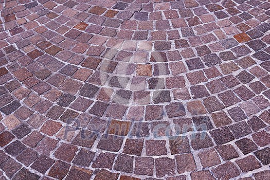 Floor of a street with stone tiles Floor of a street with stone tiles