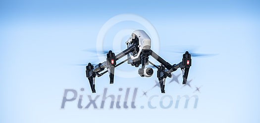 Flying drone with camera Flying drone with camera