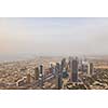 downtown city, cityscape of Dubai, United Arab Emirates, modern futuristic architecture daytime,  luxury traveling concept