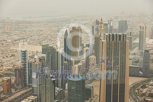 downtown city, cityscape of Dubai, United Arab Emirates, modern futuristic architecture daytime, luxury traveling concept downtown city, cityscape of Dubai, United Arab Emirates, modern futuristic architecture daytime, luxury traveling concept