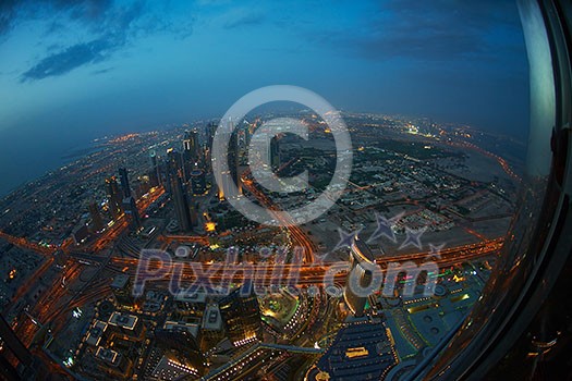 Dubai night skyline. Dubai streets by night. Al Yaqoub tower Dubai. Dubai Millennium Plaza. Dubai Sheikh Zayed Road by night. Dubai night view. Dubai cityscape by night. Dubai metro station view.