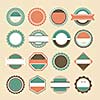 vector set of retro vintage labels  