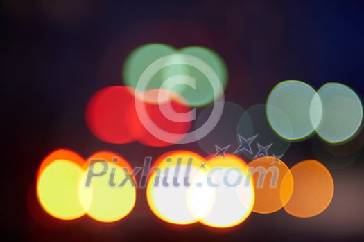 blured treffic street lights abstract background