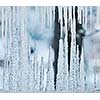 frozen window with ice background