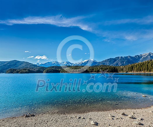 Eibsee lake. Bavaria, Germany Eibsee lake. Bavaria, Germany