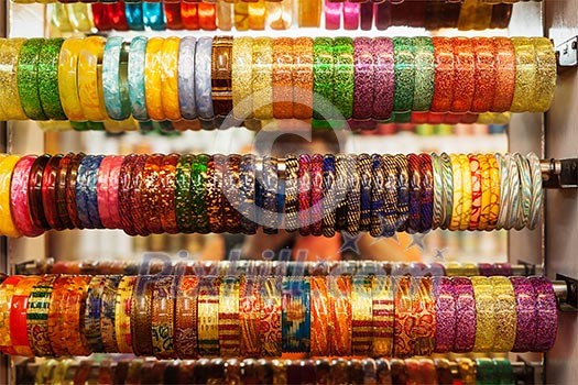 Indian Bangles in a shop