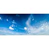 Blue sky with white cirrus clouds