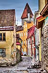 Tallinn Old Town street, Estonia. High Dynamic Range (HDR) image