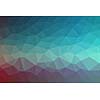 Low poly - Colorful abstract geometric background with triangular polygons.