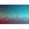 Low poly - Colorful abstract geometric background with triangular polygons.