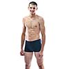 healthy fit young man people in underwear islated on white background in studio