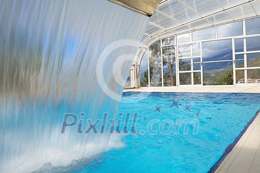 indoor swimming pool at modern home indoor swimming pool at modern home