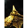 eiffet tower in paris at night tourist and travel icon and attraction