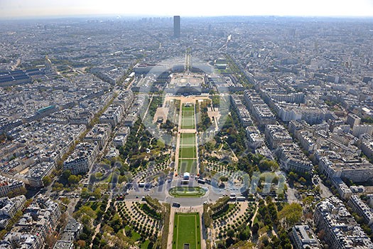 Eiffel Tower in Paris against a dramatic blue sky at day tourist and travel attraction Eiffel Tower in Paris against a dramatic blue sky at day tourist and travel attraction