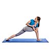 Yoga - young beautiful woman  yoga instructor doing Revolved Side Angle Pose (Parivrtta Parsvakonasana) exercise isolated on white background