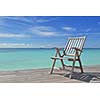 tropical beach with white sand at summer