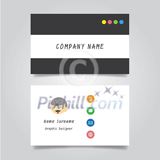 vector template cards in business company   