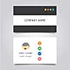 vector template cards in business company   