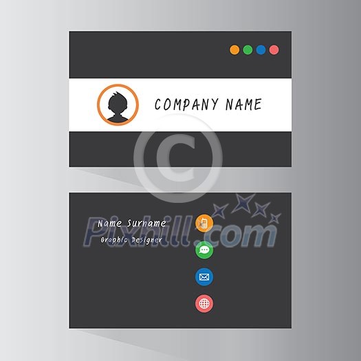 vector template cards in business company  