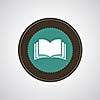 vector book icon for library room