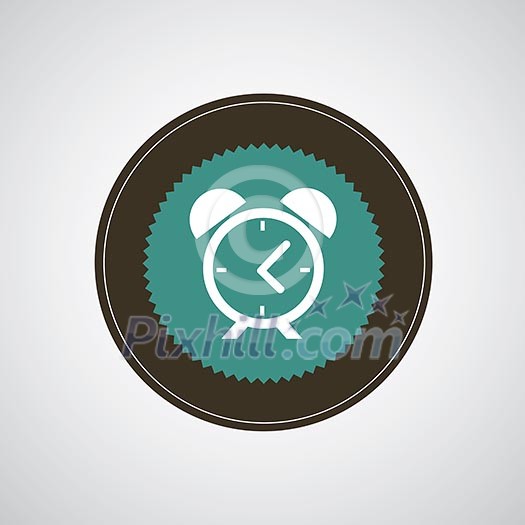 vector alarm clock icon for time management 