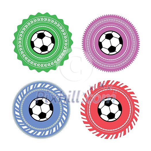 vector template football label set vector template football label set