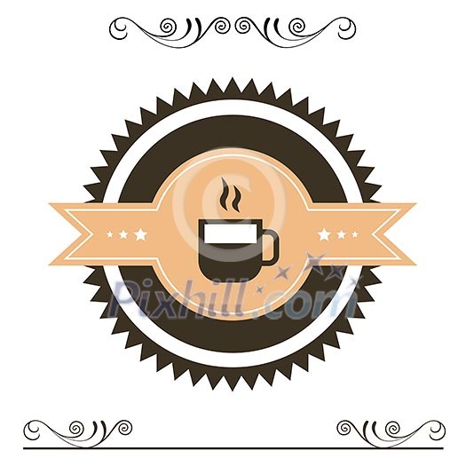 vector vintage coffee badges and labels vector vintage coffee badges and labels