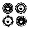vector vintage coffee badges and labels 