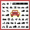 vector basic icon for transport 