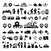 vector traveler explorer icon set  