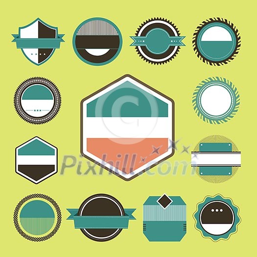 vector set of retro vintage labels vector set of retro vintage labels