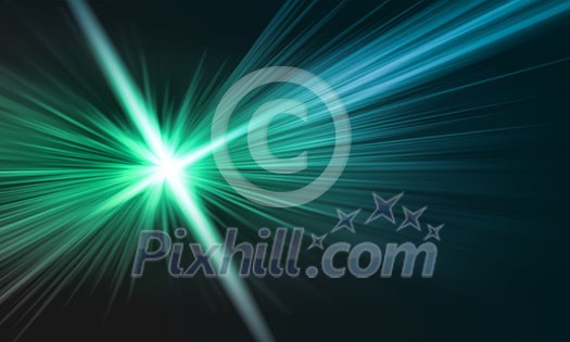 Background image with light beams and rays