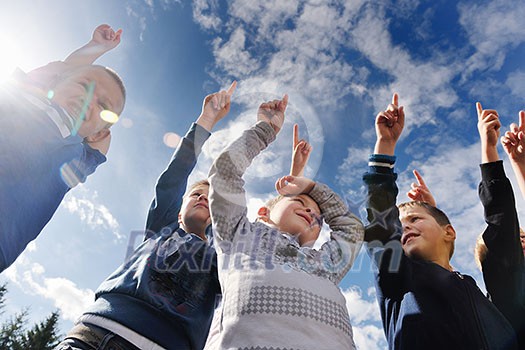 happy child kids group have fun and play at kindergarden indoor preschool education concept with teacher happy child kids group have fun and play at kindergarden indoor preschool education concept with teacher