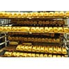 bread bakery food factory production with fresh products