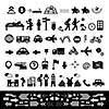 vector traveler explorer icon set 