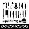 basic vector weapons symbol set 