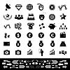money and financial vector icon set 