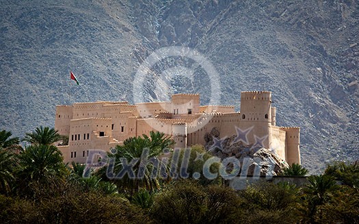 The Nakhl Fort in Al Batinah, Oman The Nakhl Fort in Al Batinah, Oman