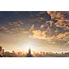 View of Benidorm on sunset, Costa Blanca, Spain