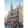 Brussels, Belgium, - Grand Place, February 17, 2014: Photo of Grand Place or Grote Markt - the central square of Brussels and most beautiful town square in Europe