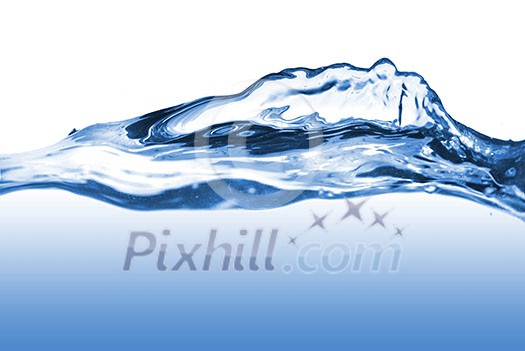 water splash with wave isolated on white water splash with wave isolated on white