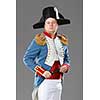 Actor dressed as Napoleon. Historical costume.