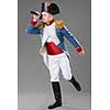 Actor dressed as Napoleon. Historical costume.