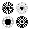 flower icon  basic vector design 