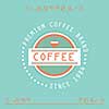 vector vintage coffee badges and label