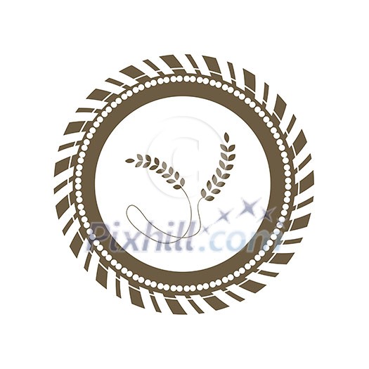 vector basic wheat symbol design vector basic wheat symbol design