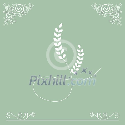 vector basic wheat symbol design vector basic wheat symbol design
